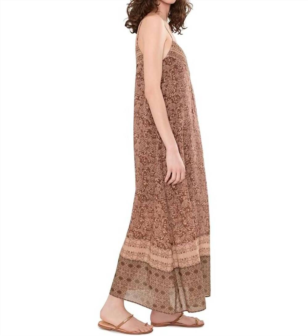 NEW SANCTUARY coastal v neck maxi dress in clay - Picture 4 of 5